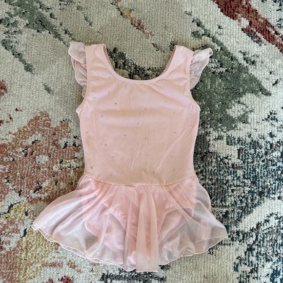 More than Magic Leotard Ballet Dance Tutu Skirted Silver Dots Girls Size M (7/8) - Picture 15 of 16